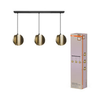 OSRAM DECOR Folded Globe Pendelleuchte Linear 3xE27 Gold