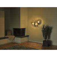 OSRAM DECOR Plisse Wandleuchte 3xE27 Dunkelgrau