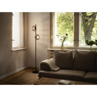 OSRAM DECOR Smoke Glass Stehleuchte 2xE14 Schwarz