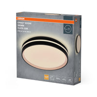 OSRAM Orbis Noemi Deckenleuchte, 390 mm, 24W, 3000K, Warmweiß, Click dimmbar, Schwarz