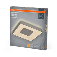 OSRAM Orbis Piana Deckenleuchte, 485x485 mm, 36W, 3000K, Warmweiß, Click dimmbar, Silber