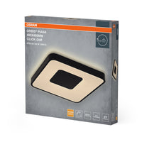 OSRAM Orbis Piana Deckenleuchte, 485x485 mm, 36W, 3000K, Warmweiß, Click dimmbar, Schwarz