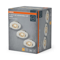 OSRAM LED Spot-Set Einbau verstellbar Kunststoff 4,9W 830 36° Weiß