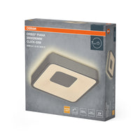 OSRAM Orbis Piana Deckenleuchtre, 290x290 mm, 16W, 3000K, Warmweiß, Click dimmbar, Silber