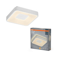 OSRAM Orbis Piana Deckenleuchte, 290x290 mm, 16W, 3000K, Warmweiß, Click dimmbar, Weiß