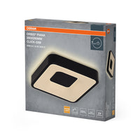 OSRAM Orbis Piana Deckenleuchte, 290x290 mm, 16W, 3000K, Warmweiß, Click dimmbar, Schwarz