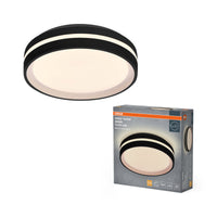OSRAM Orbis Noemi Deckenleuchte, 285 mm, 16W, 3000K, Warmweiß, Click dimmbar, Schwarz