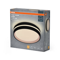 OSRAM Orbis Noemi Deckenleuchte, 285 mm, 16W, 3000K, Warmweiß, Click dimmbar, Schwarz