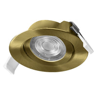 OSRAM LED Spot Recess Einbaustrahler Set schwenkbar 4.9W 36° Grünmessing ⌀75 mm