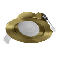 OSRAM LED Spot Recess Einbaustrahler Set schwenkbar 4.9W 120° Grünmessing ⌀75 mm
