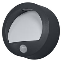 OSRAM Außenwandleuchte, Dark Grey, 1,7 W, 70 lm, 3000 K, 50° Abstrahlwinkel, IP44, Batterie, USB‑C Ladezeit 5,5 h, 25. 000 h Lebensdauer