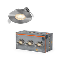 OSRAM LED Spot Recess Einbaustrahler Set 4.9W 36° Satin-Nickel ⌀68 mm