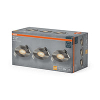 OSRAM LED Spot Recess Einbaustrahler Set 4.9W 36° Satin-Nickel ⌀68 mm