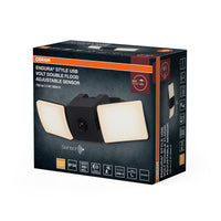 OSRAM Außenwandleuchte, Dunkelgrau, Akku mit USB‑C, PIR‑Bewegungsmelder, Tageslichtsensor, 535 lm, 3000 K, 110° Abstrahlwinkel, IP54, 5 W, 50. 000 h Lebensdauer
