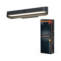 ENDURA Style USB Volt Außenwandleuchte, Dark grey, 7,00 W, 265 lm, 3000 K, 108° Abstrahlwinkel, 50. 000 h Lebensdauer, IP54, Akku mit USB‑C, Bewegungsmelder, Aluminium