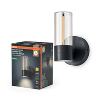 OSRAM ENDURA® Decor Filament Außenwandleuchte mit Tageslichtsensor 6,5W IP54 Dunkelgrau