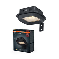 OSRAM Außenwandleuchte, Dunkelgrau, 3000 K, 120 lm, 120° Abstrahlwinkel, IP44, Lithium‑ion Akku, USB‑C Ladekabel, PIR‑Bewegungsmelder, 1,7 W, 25. 000 h Lebensdauer