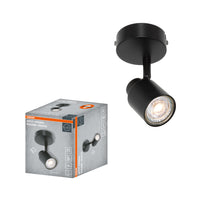 OSRAM 1-Punkt LED Spot PRIMAL Round, Leuchte, 1xGU10, Schwarz