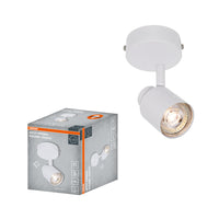 OSRAM 1-Punkt LED Spot PRIMAL Round, Leuchte, 1xGU10, Weiß