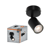 OSRAM LED Spot ELEMENTAL Black, rund, 1xGU10, Schwarz, 14 x 8 cm