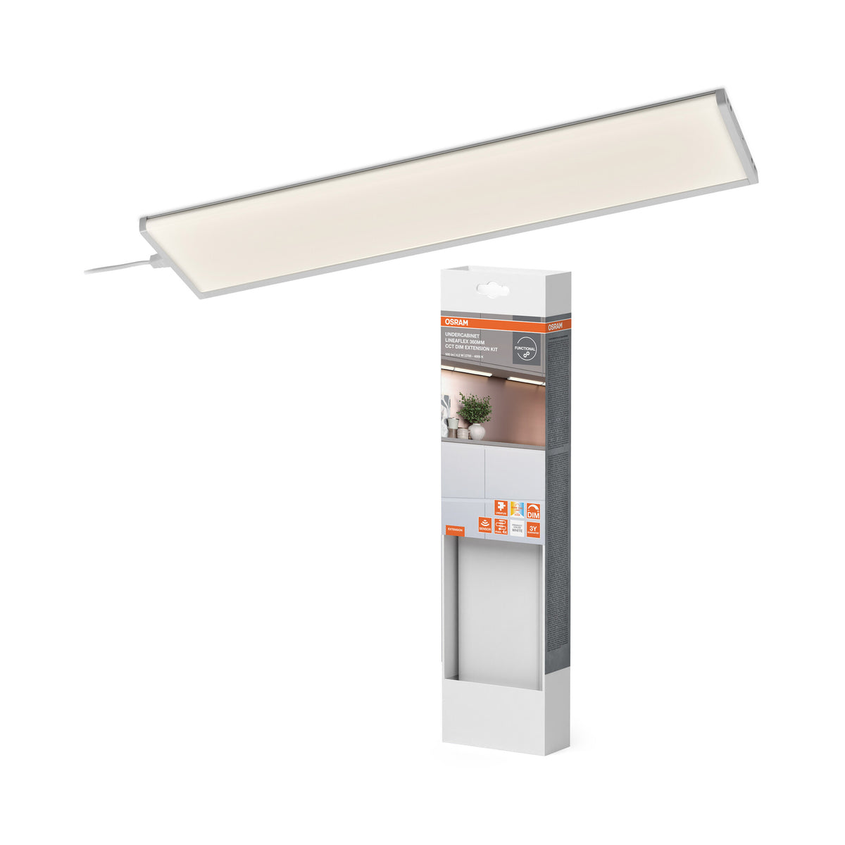 OSRAM Unterbauleuchte Lineaflex 360 mm 4,2W CCT dimmbar Erweiterung