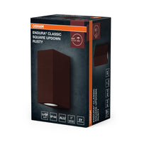 OSRAM Außenwandleuchte, Außenwandleuchte, Rust, GU10, 2 Leuchtmittel, IP44, Aluminiumgehäuse, Glasabdeckung, 220…240 V, Oberfläche zum Aufputzmontage
