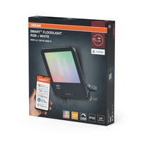 OSRAM SMART+ MATTER Floodlight LED-Fluter, 30W, 2400lm, RGBW 16 Mio. Farben, 3000K, WiFi, Matter, Alexa/Google, IP65