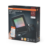 OSRAM SMART+ MATTER Floodlight LED-Fluter, 50W, 4000lm, RGBW 16 Mio. Farben, 3000K, WiFi, Matter, Alexa/Google, IP65