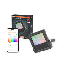 OSRAM SMART+ MATTER Floodlight LED-Fluter, 10W, 8000lm, RGBW 16 Mio. Farben, 3000K, WiFi, Matter, Alexa/Google, IP65