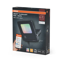 OSRAM SMART+ MATTER Floodlight LED-Fluter, 10W, 800lm, RGBW 16 Mio. Farben, 3000K, WiFi, Matter, Alexa/Google, IP65