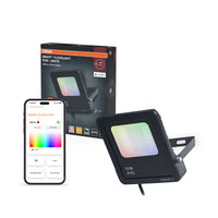 OSRAM SMART+ MATTER Floodlight LED-Fluter, 10W, 800lm, RGBW 16 Mio. Farben, 3000K, WiFi, Matter, Alexa/Google, IP65