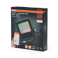 OSRAM SMART+ MATTER Floodlight LED-Fluter, 20W, 1600lm, RGBW 16 Mio. Farben, 3000K, WiFi, Matter, Alexa/Google, IP65
