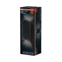 OSRAM Außenwandleuchte, Außenwandleuchte, Dark grey, GU10, 2 Leuchtmittel, 0-5 W, IP54, Aluminiumgehäuse, Glasdiffusor, 25. 000 h Lebensdauer