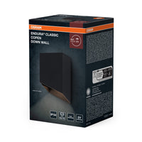 OSRAM Außenwandleuchte Außenwandleuchte, Dunkelgrau, GU10-Fassung, IP54, Aluminiumgehäuse, Glasabdeckung, 84 mm Länge, 135 mm Höhe, 73 mm Breite, 25. 000 h Lebensdauer