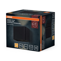 OSRAM Außenwandleuchte, Dunkelgrau, 15 W, 330 lm, 3000 K, 210° Abstrahlwinkel, 50. 000 h Lebensdauer, IP65