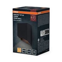 OSRAM Außenwandleuchte, Dunkelgrau, 5 W, 320 lm, 3000 K, IP54, 75° Abstrahlwinkel, 50. 000 h Lebensdauer