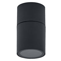 OSRAM Außenwandleuchte, GU10, Dunkelgrau, Glas, IP54, 103 mm, 0-5 W, 1 Leuchtmittel, 25. 000 h Lebensdauer, IK06, Schutzklasse II, Montagezubehör enthalten
