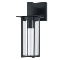 OSRAM Außenwandleuchte, Dunkelgrau, E27 Fassung, IP44, 0–40 W max. , Glasabdeckung, Stahlgehäuse, 321 mm Höhe, 187 mm Breite, 25000 h Lebensdauer