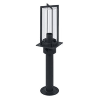 OSRAM Wegeleuchte, Dunkelgrau, E27, 50 cm, IP44, Glasabdeckung, PIR‑Bewegungsmelder, 220–240 V, 0-40 W, 25. 000 h Lebensdauer, IK03