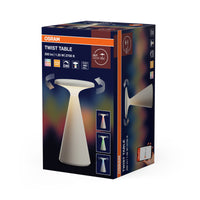 OSRAM Smart Bluetooth Tischleuchte, dimmbar per App, Weiß, ABS-Gehäuse, IP44 spritzwassergeschützt