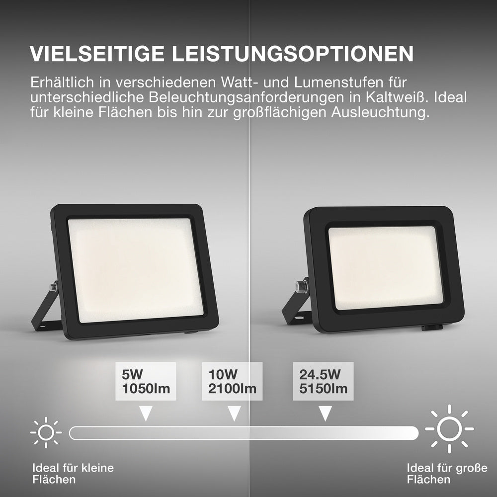 OSRAM FLOODLIGHTS ENERGY EFFICIENCY Strahler, 10W, 4000K Dunkelgrau