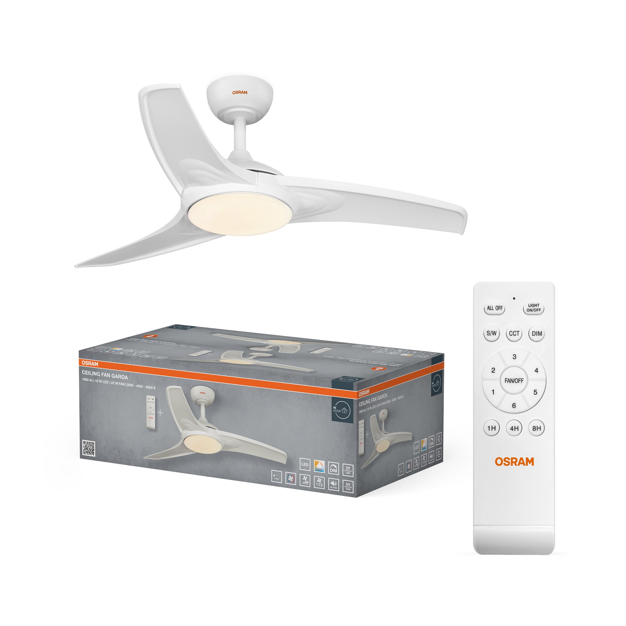 Ceiling Fan Garoa 1065mm 40W CCT