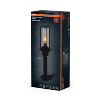OSRAM Wegeleuchte, Dunkelgrau, E27, 50 cm, IP44, Glasabdeckung, PIR‑Bewegungsmelder, 220–240 V, 0-40 W, 25. 000 h Lebensdauer, IK03