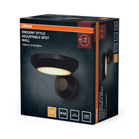ENDURA Style Adjustable Spot IP65 Außenwandleuchte, Dark Grey, 12 W, 930 lm, 3000 K, 100° Abstrahlwinkel, 50. 000 h, IP65