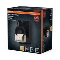 OSRAM Außenwandleuchte, Dark Grey, 6 W, 450 lm, 3000 K, 110° Abstrahlwinkel, 50. 000 h Lebensdauer, IP65