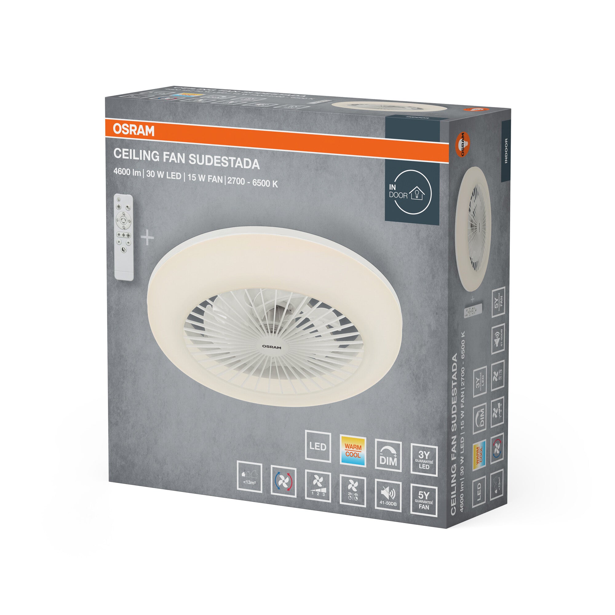 Ceiling Fan Sudestada 450mm 45W CCT