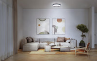 OSRAM SMART+ Matter Deckenleuchte Ceiling Schwarz, 3000-6500, RGBTW, 1000 lm, 16 W, 30 cm Durchmesser