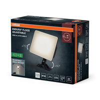 OSRAM ENDURA Flood Adjustable LED-Fluter, 30W, 2550lm, 4000K Kaltweiß, Schwarz, Aluminium, schwenkbar, IP65