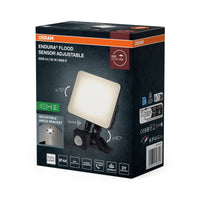 OSRAM ENDURA Flood Sensor Adjustable LED-Fluter, 20W, 1700lm, 4000K Kaltweiß, Bewegungsmelder, Schwarz, Aluminium, IP44