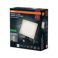 OSRAM ENDURA Flood Sensor Adjustable LED-Fluter, 50W, 4250lm, 4000K Kaltweiß, Bewegungsmelder, Schwarz, Aluminium, IP44